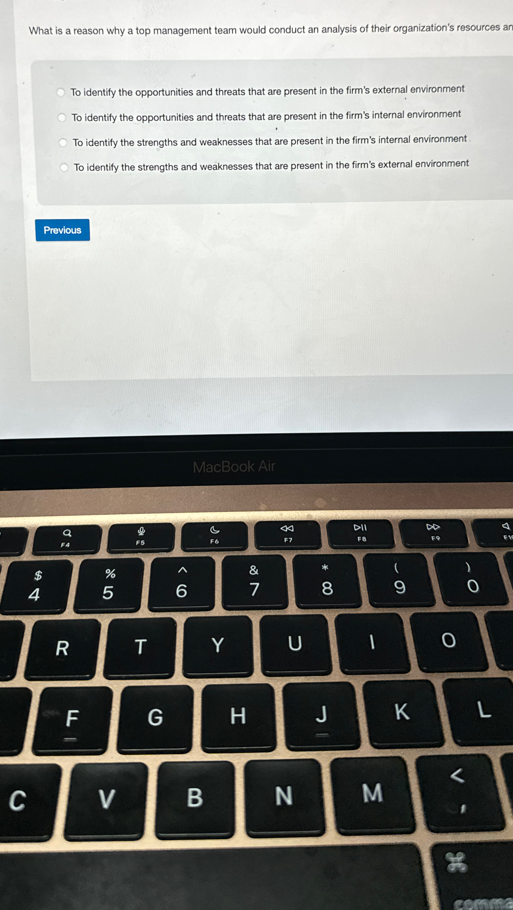  What is a reason why a top management team would conduct