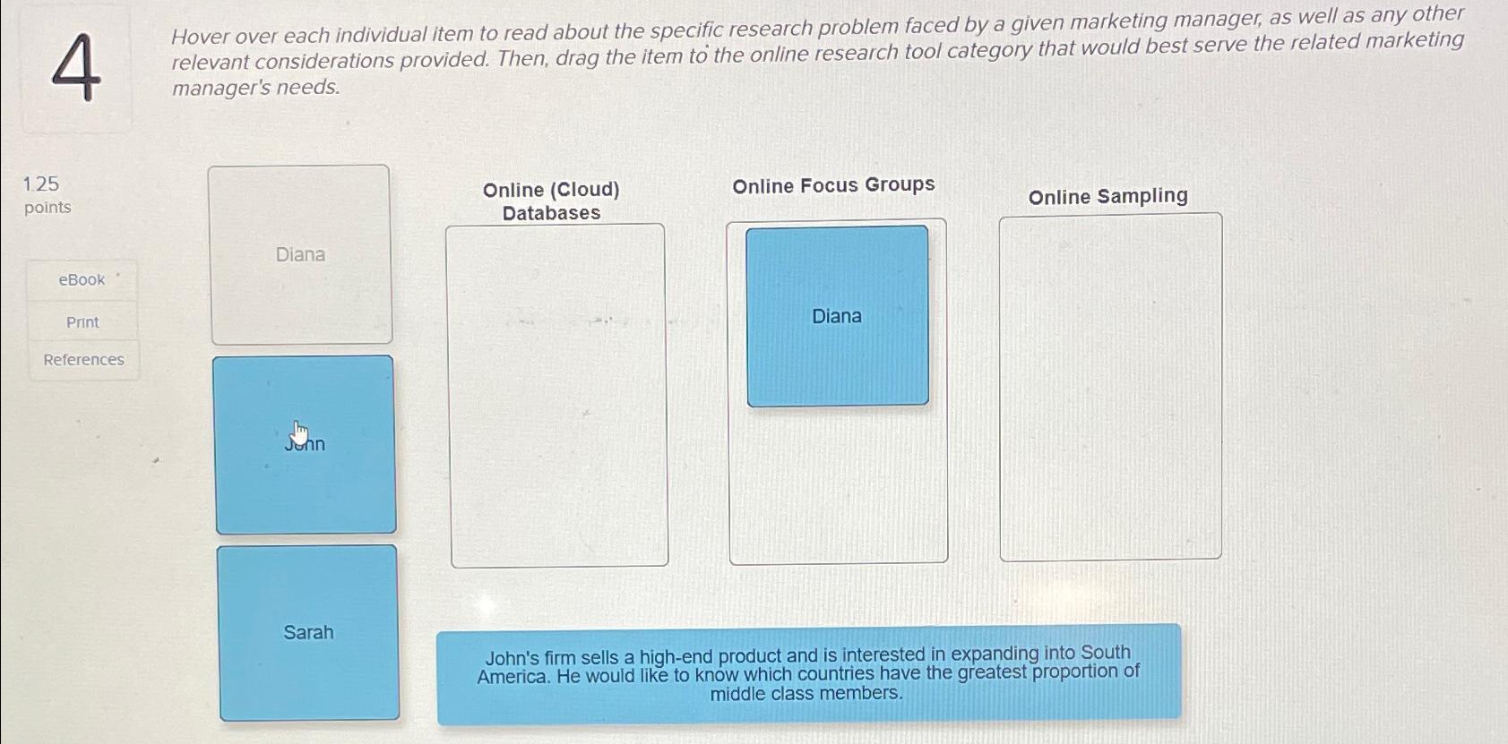  4 Hover over each individual item to read about the specific