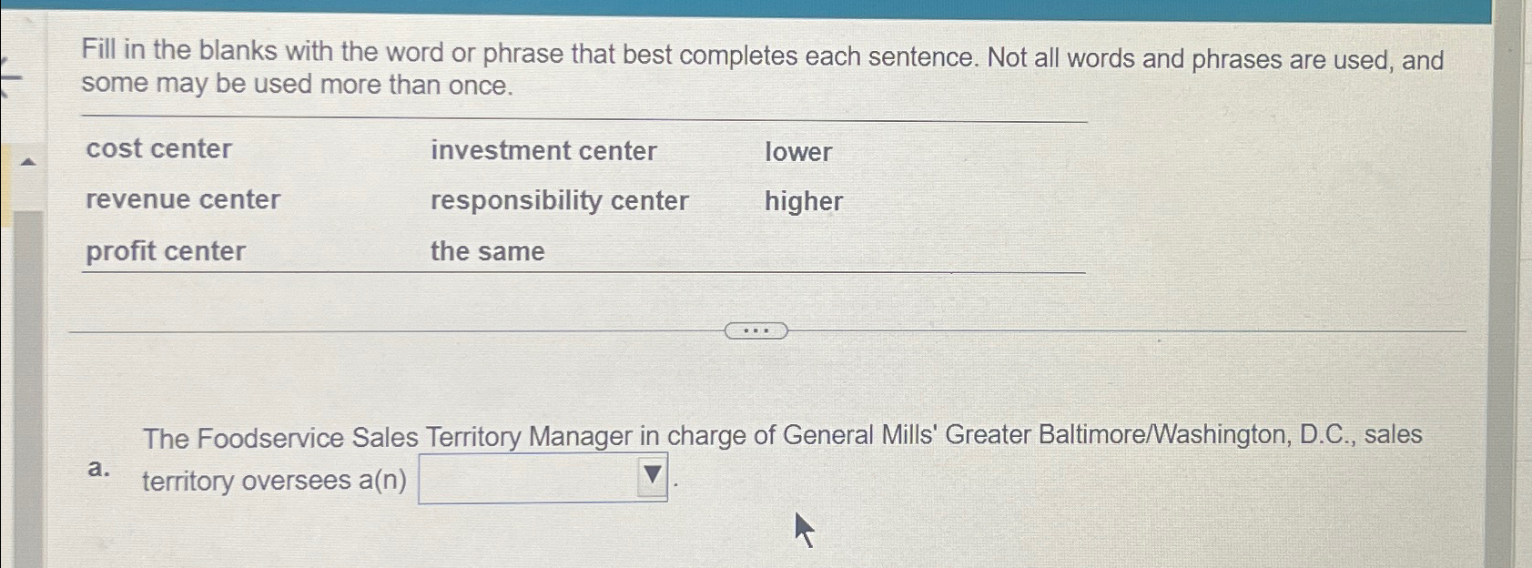  Fill in the blanks with the word or phrase that best