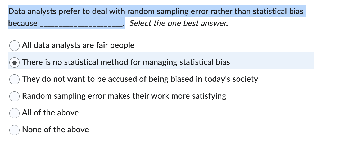 because Select the one best answer. That is the process we are