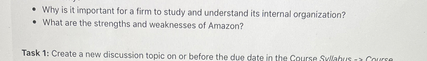  Why is it important for a firm to study and understand