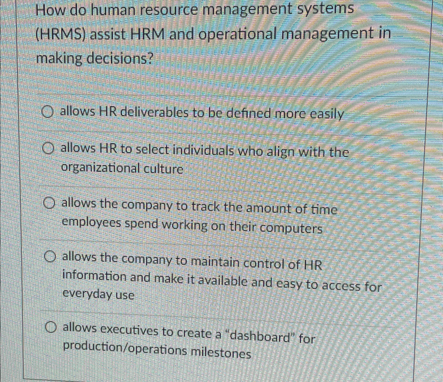  How do human resource management systems (HRMS) assist HRM and operational