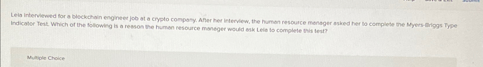  Leia Interviewed for a blockchain engineer job at a crypto company.