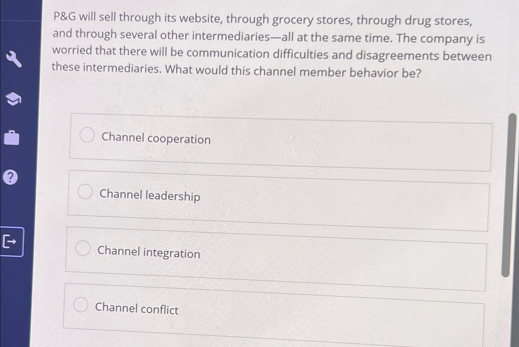  P&G will sell through its website, through grocery stores, through drug