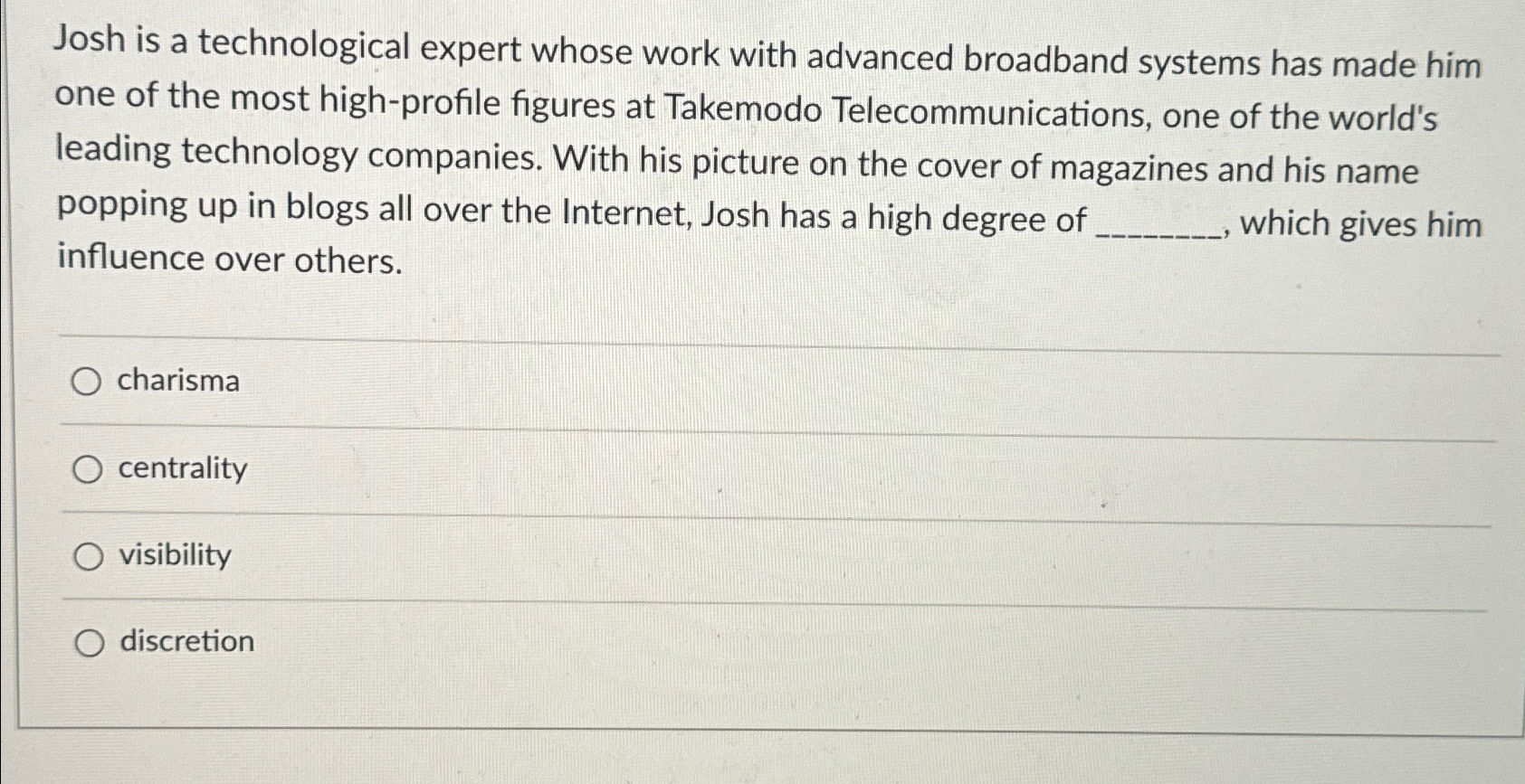  Josh is a technological expert whose work with advanced broadband systems