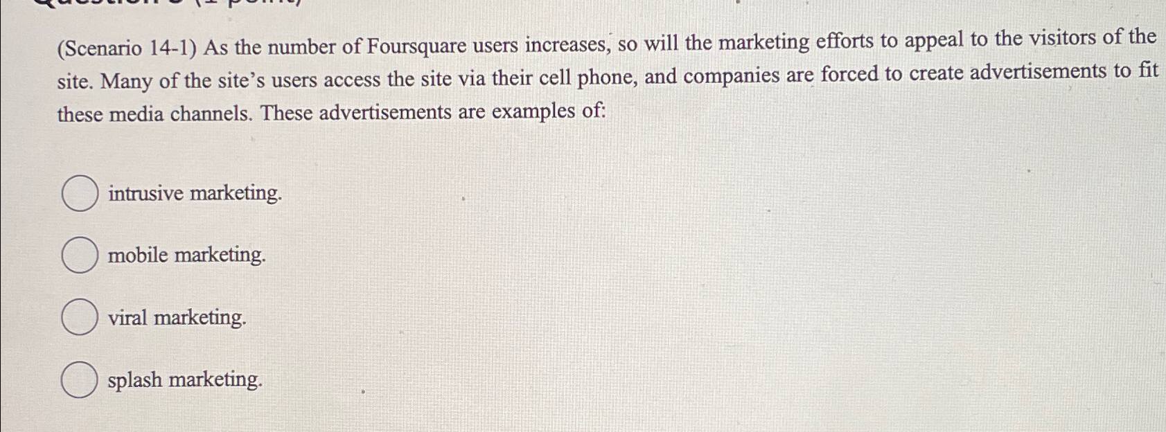  (Scenario 14-1) As the number of Foursquare users increases, so will