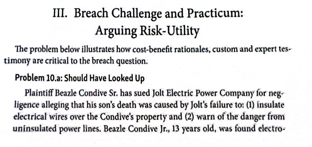Pipes, Part One The plaintiff sued a water utility company for flooding