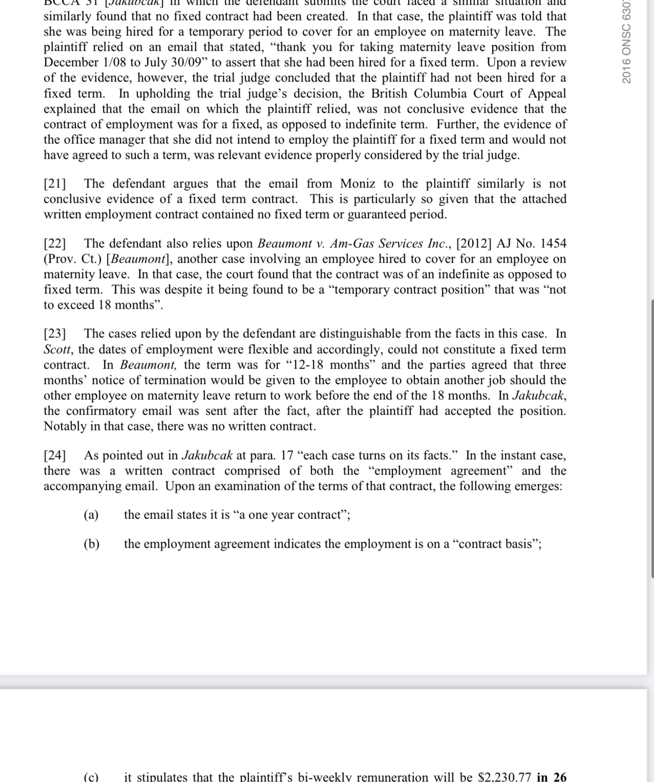 who the Plaintiff and Defendant were in the case. Additionally, ensure that