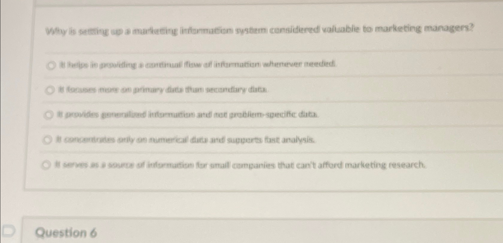  Why is setting 40 a marketing ithommation system considtered valuable to