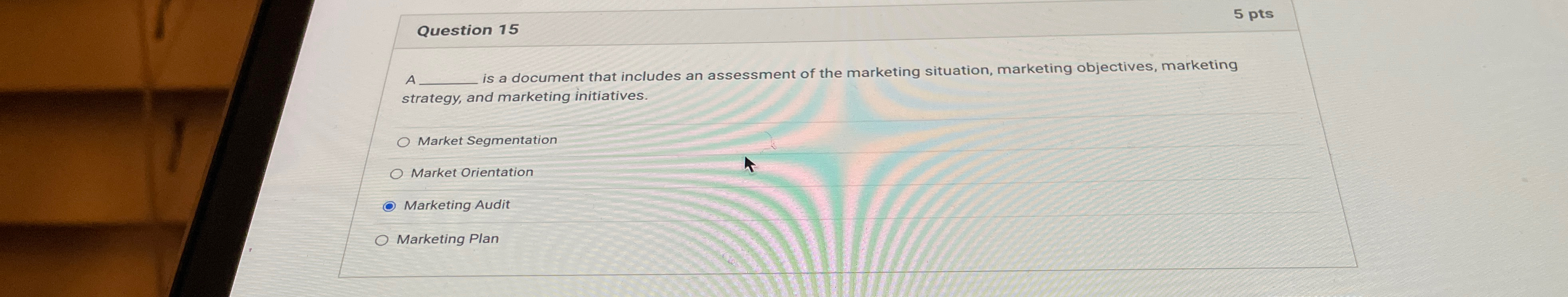  Question 15 A is a document that includes an assessment of