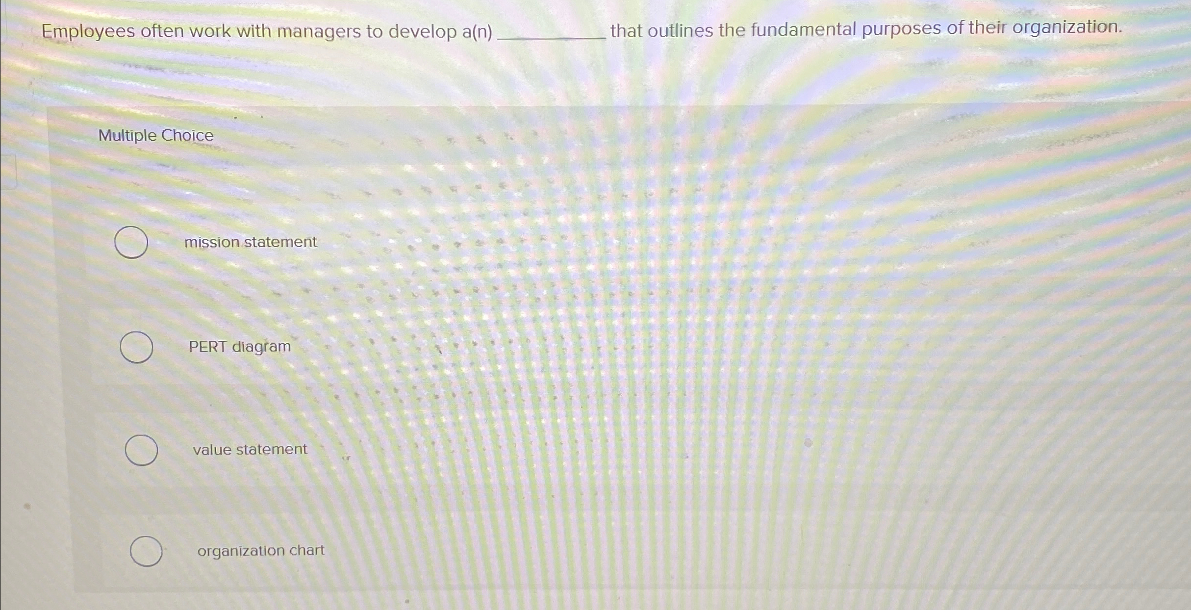  Employees often work with managers to develop a(n)q, that outlines the