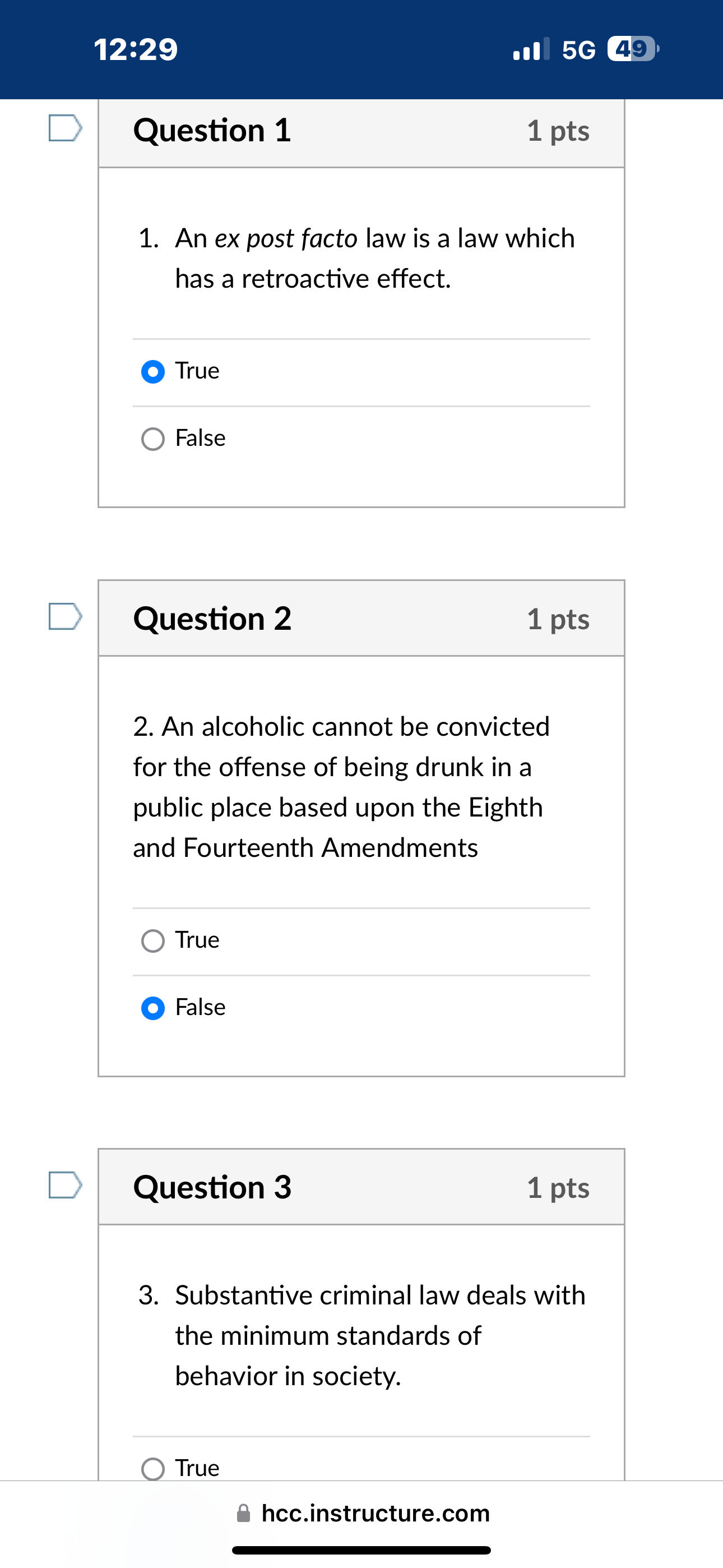  ] BRI ' [ Question 1 1 pts 1. An ex