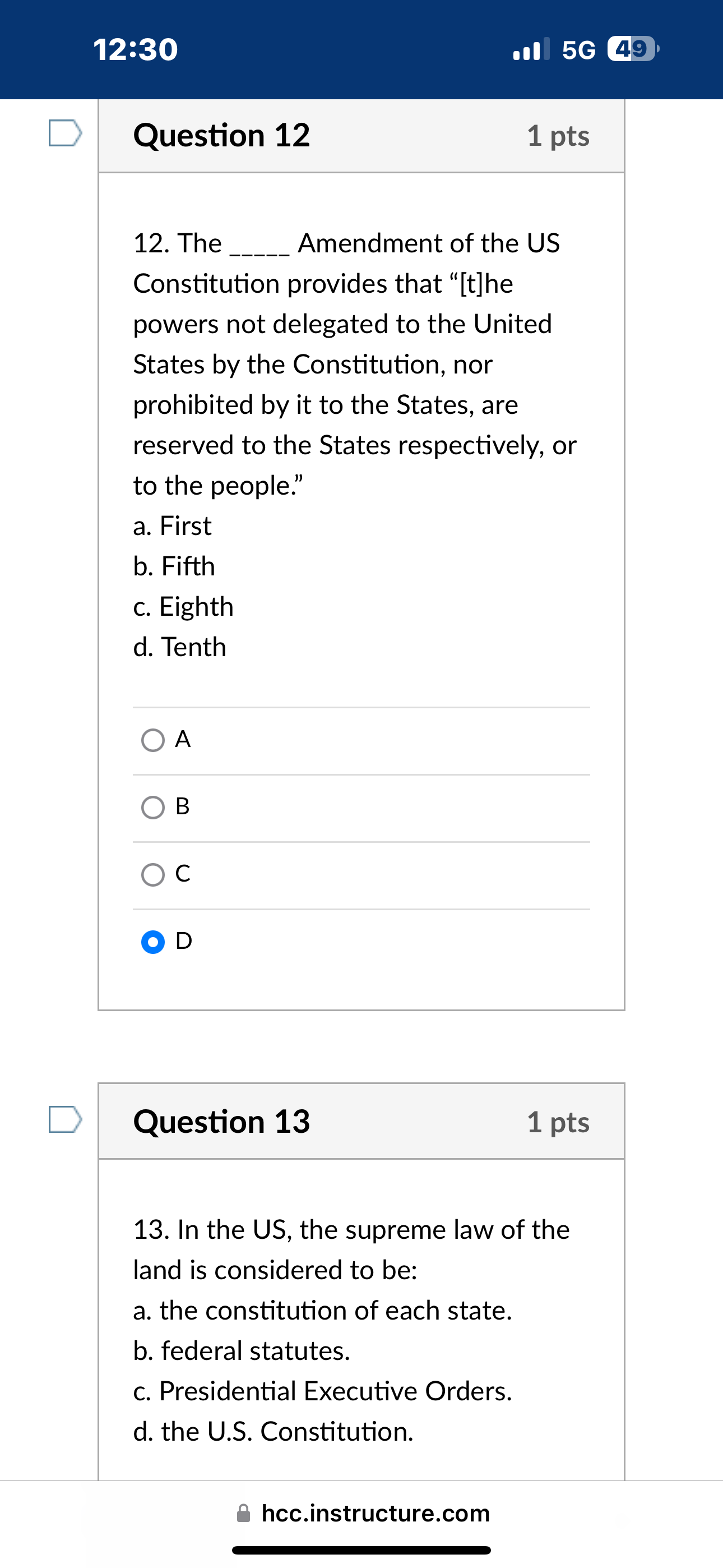 the minimum standards of behavior in society. () True @ hcc.instructure.com ]