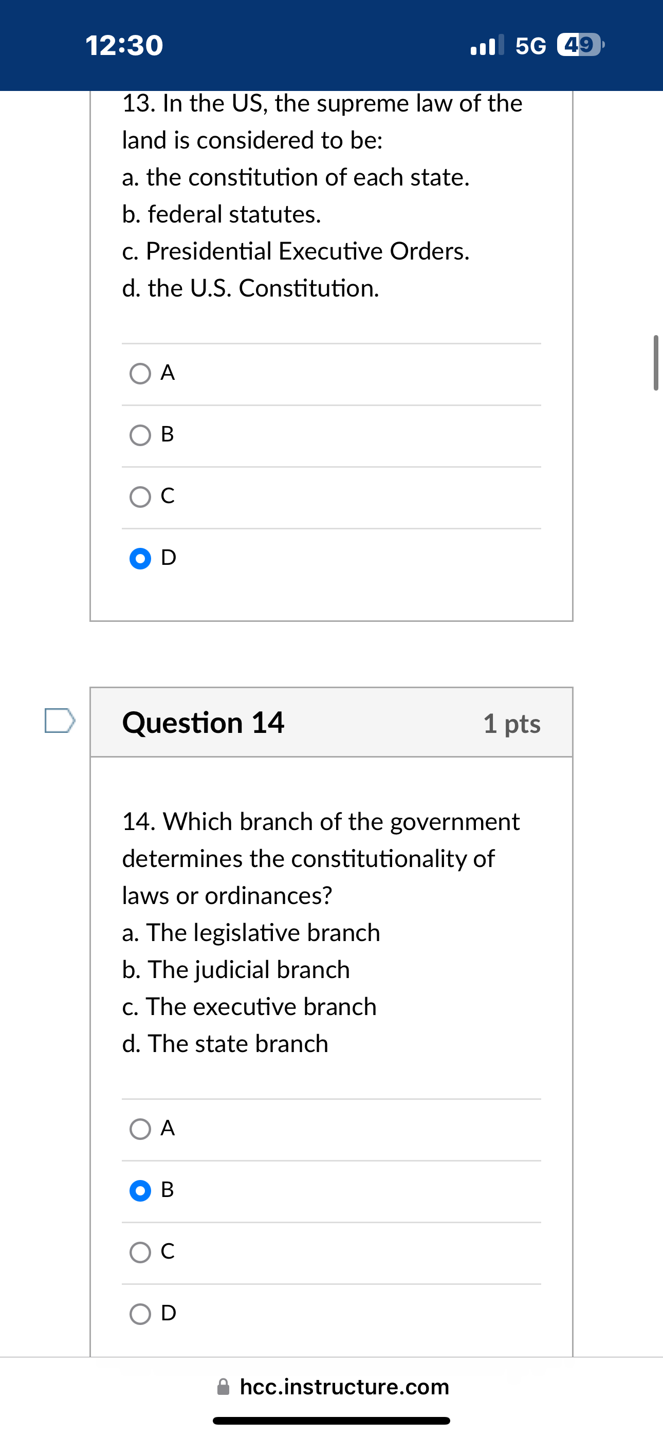 BRI ' [ Question 3 1 pts 3. Substantive criminal law deals