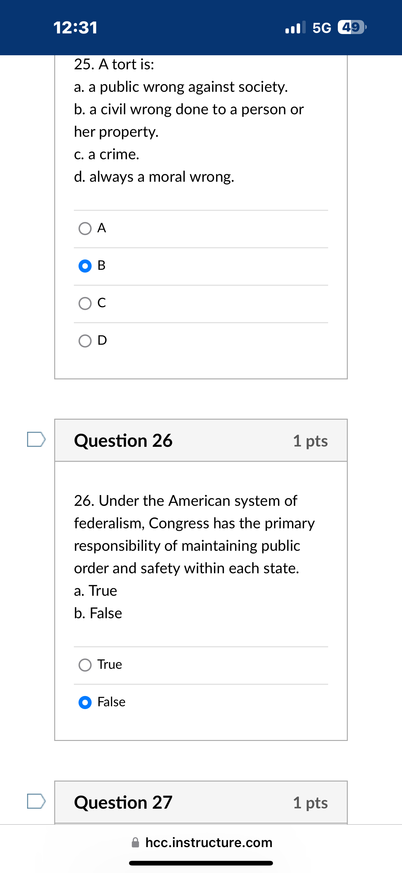 ] BRI ' [ > | Question 5 1 pts 5. The