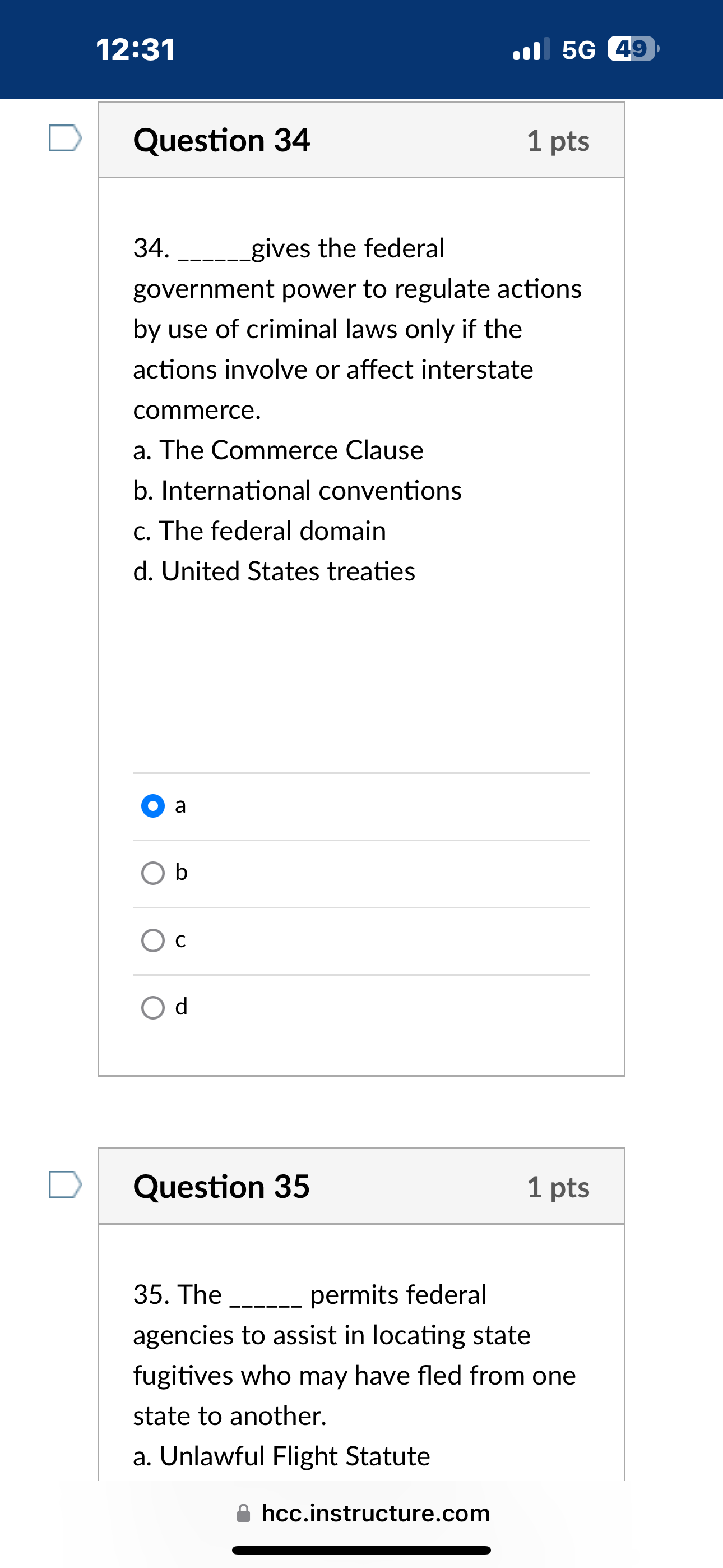 person would not commit a crime is that they fear arrest. O