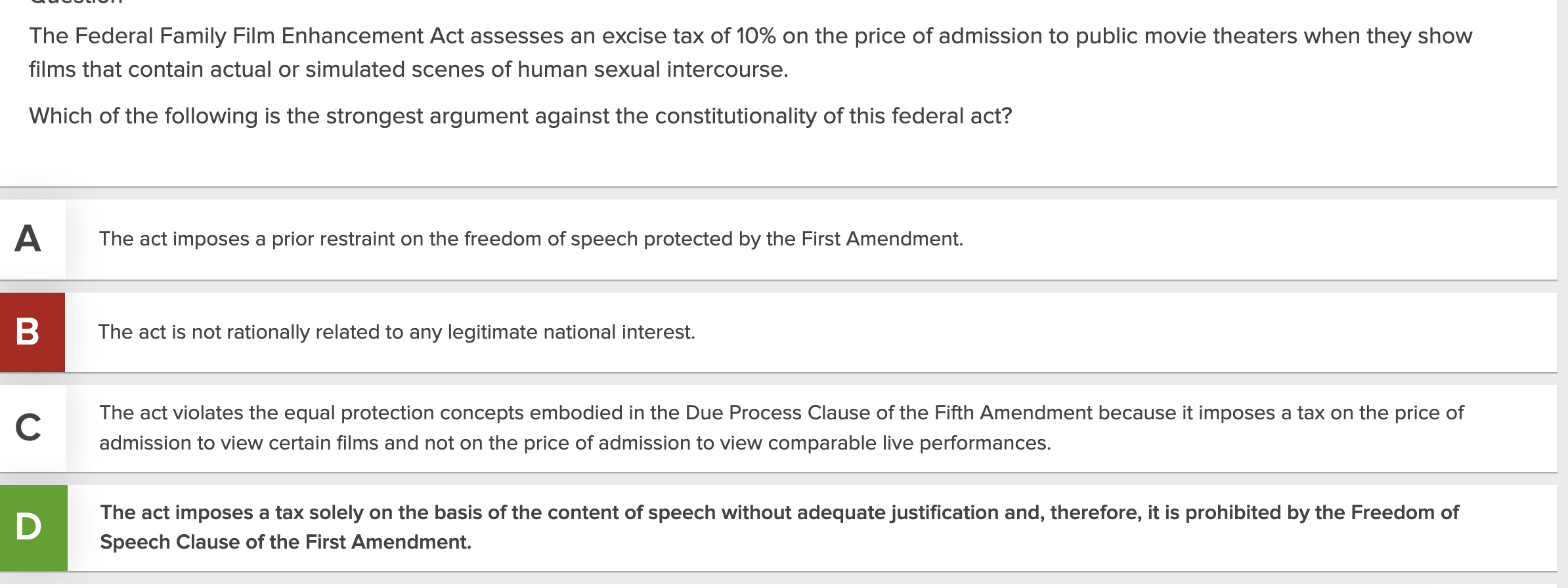 Please explain why this answer is correct. This doesn't seem like speech