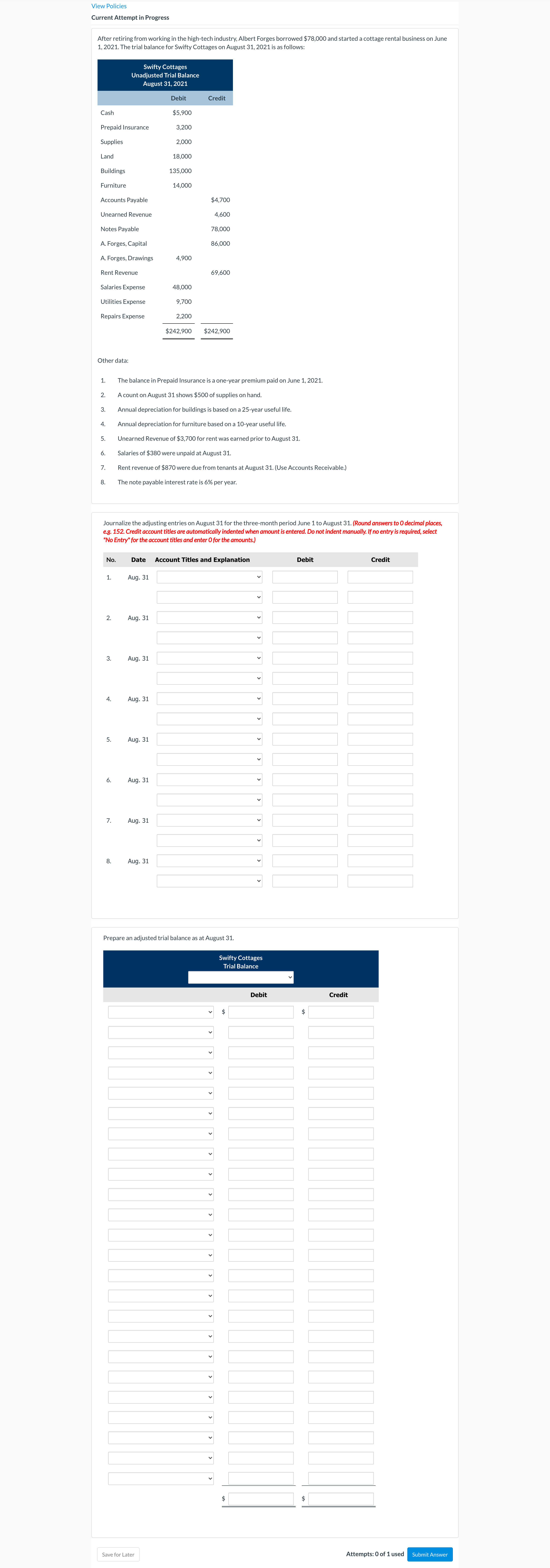  View Policies Current Attempt in Progress After retiring from working in