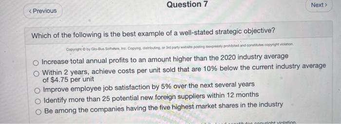 the following are characteristics of an effectively-worded strategic vision statement? Imaginative, market-driven,