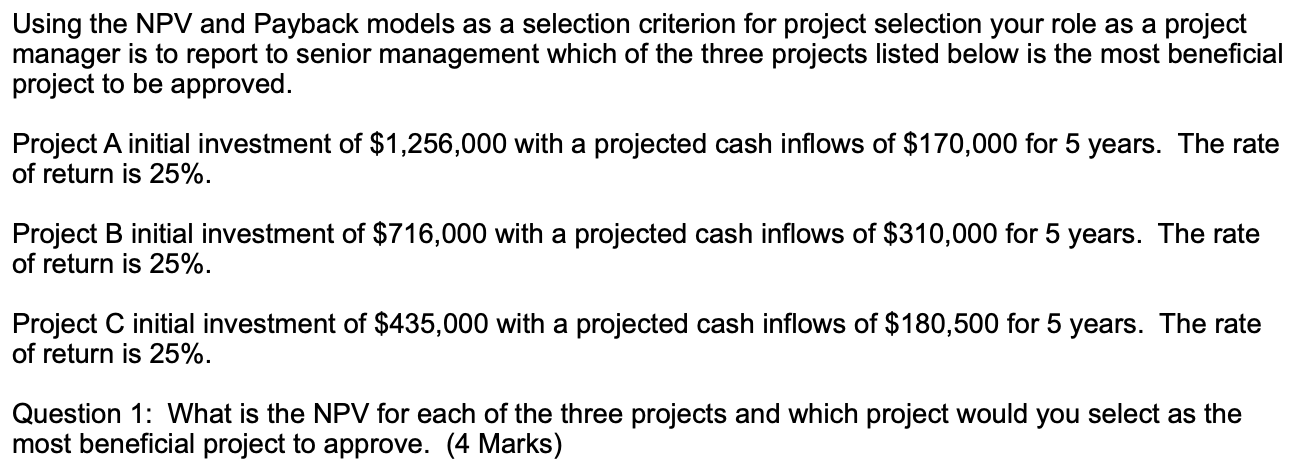 Please make an excel table for this question, you can upload a