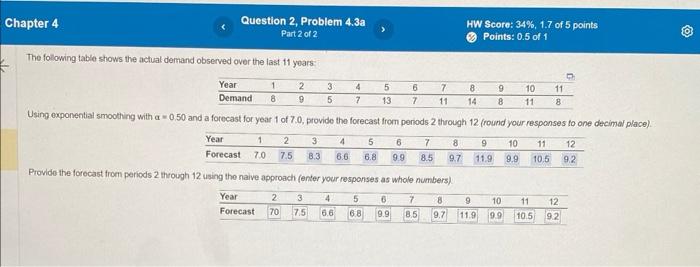  need help with the bottom row The following table shows the