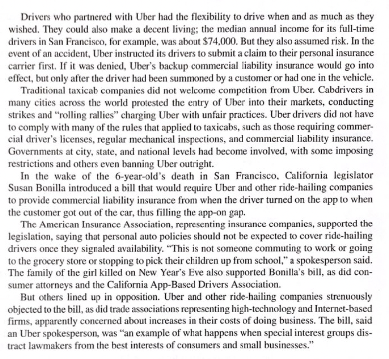 market and non-market stakeholders in this situation? (List at least five stakeholders