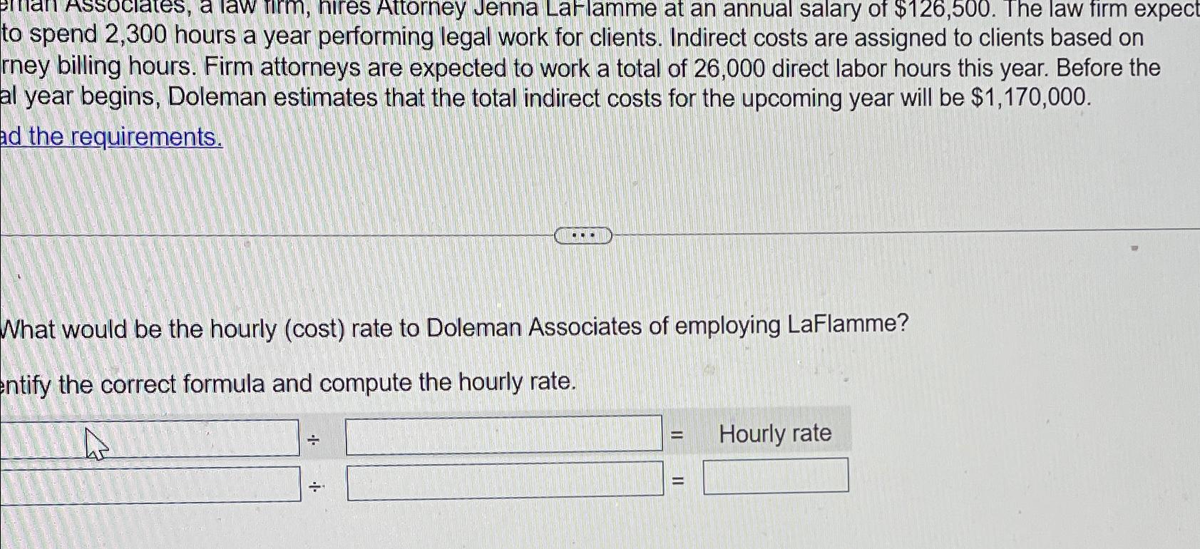  to spend 2,300 hours a year performing legal work for clients.