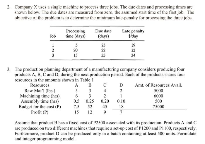 INTEGER LINEAR PROGRAMMING:Please answer and explain both question, I will upvote. Thank