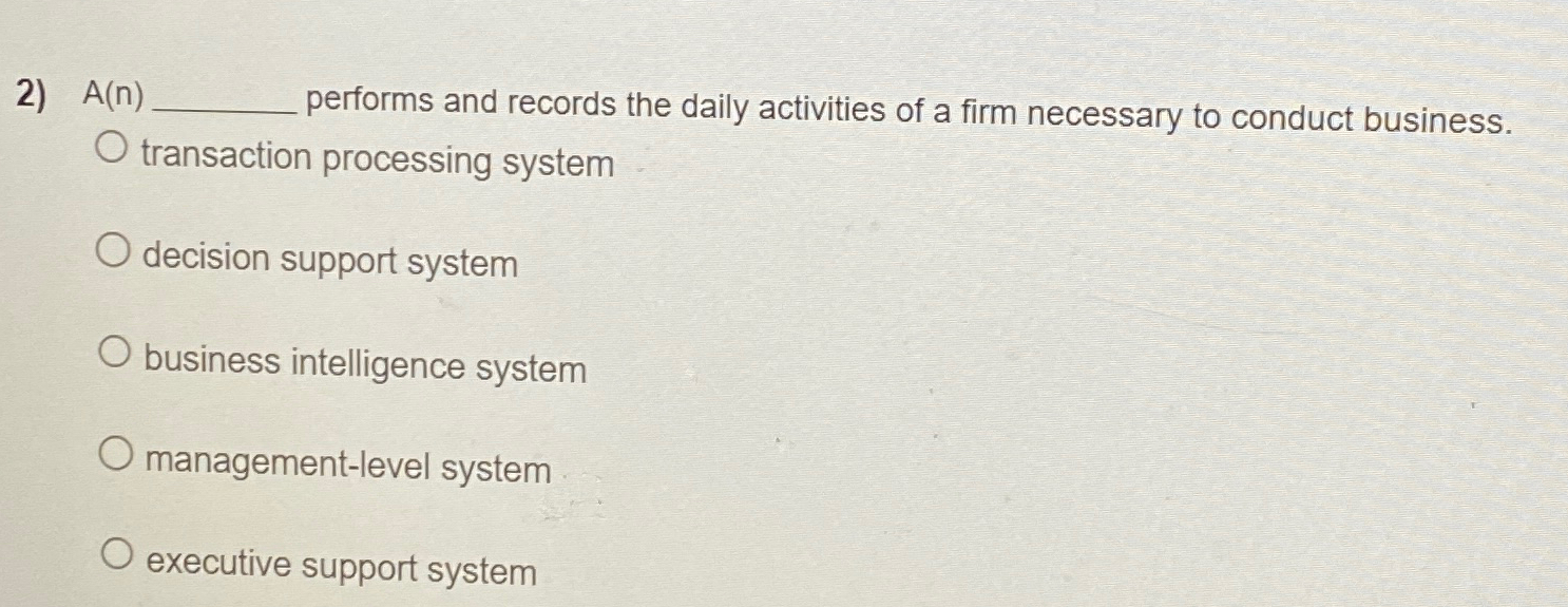  A(n), performs and records the daily activities of a firm necessary