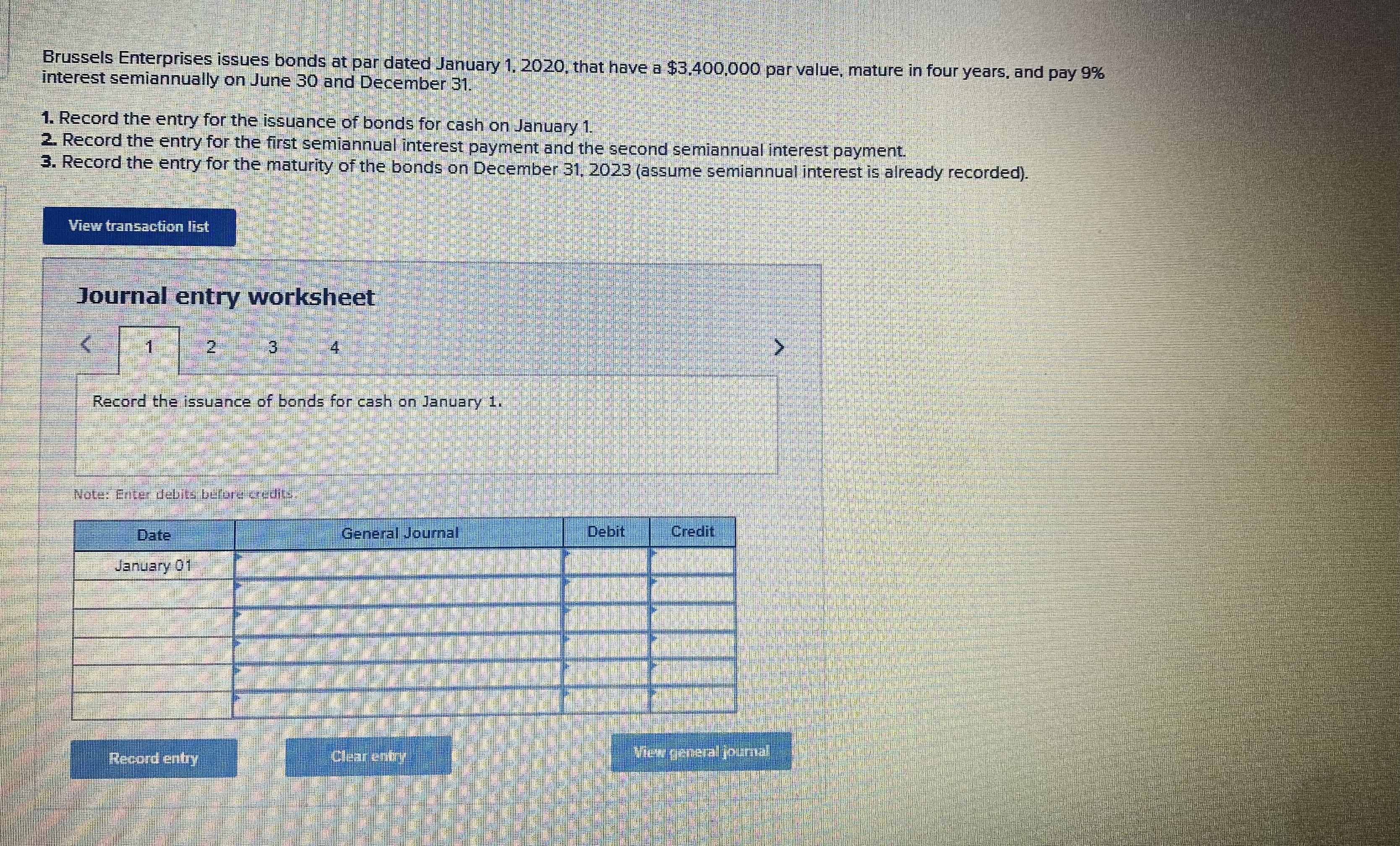 Discount Carrying Value January 1, issuance $13, 466 $186, 534 June 30,