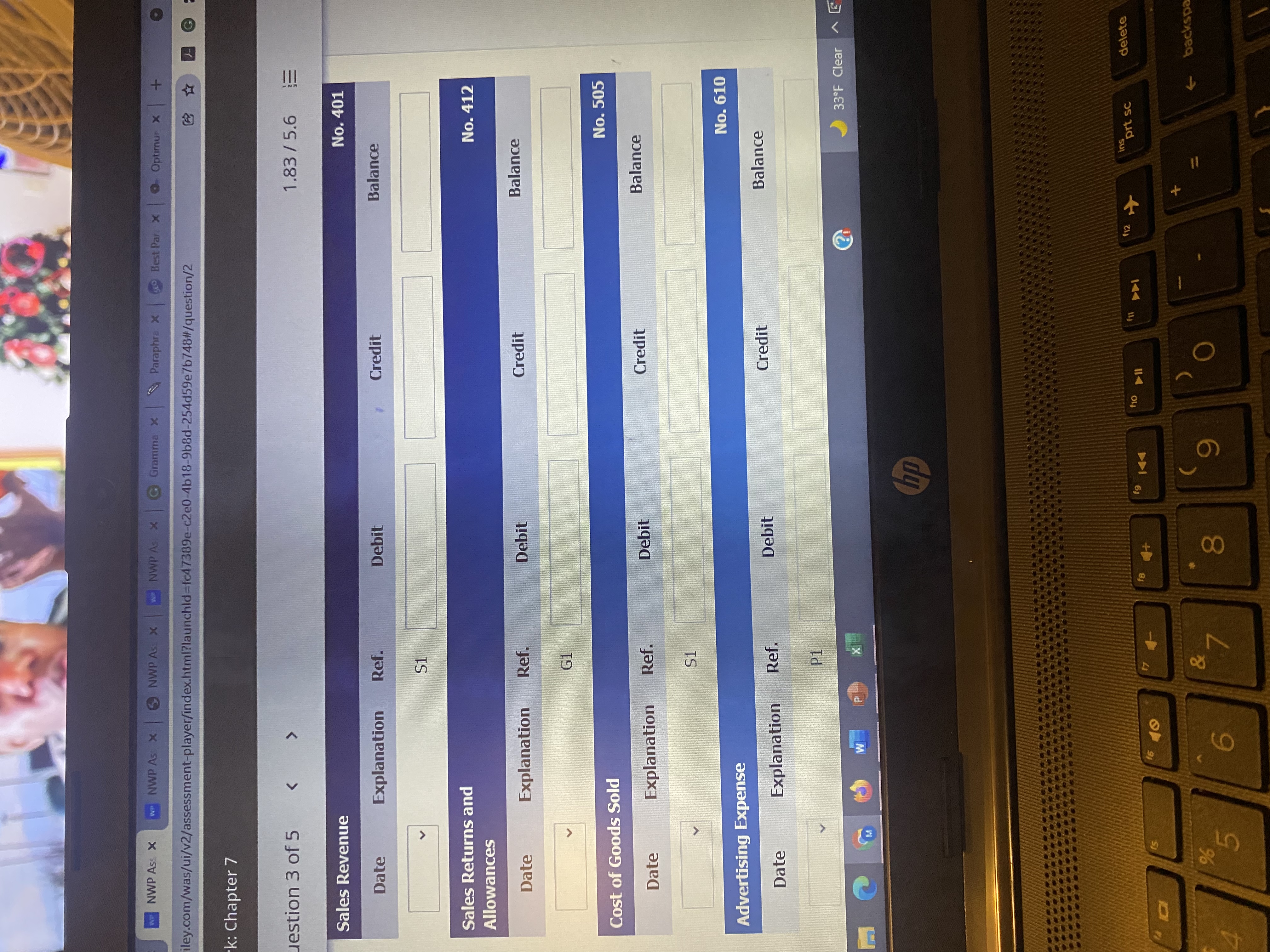 I need help with this ENWP Ass X " NWP As X