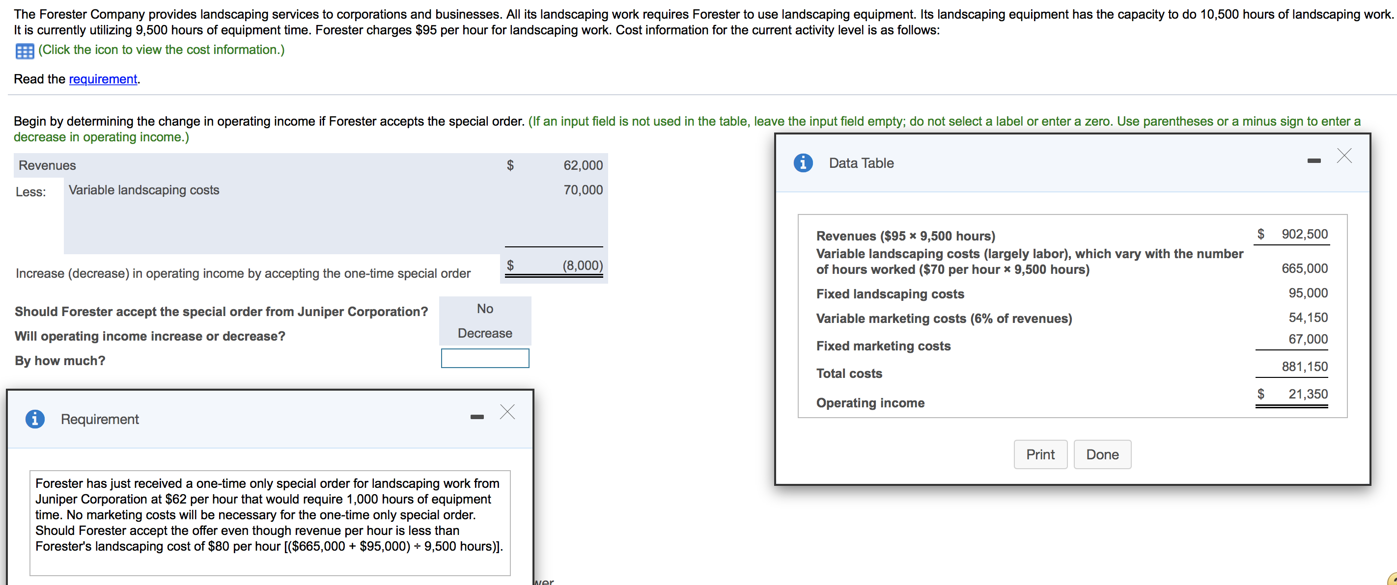 I have solved up to the last calculation and need assistance The