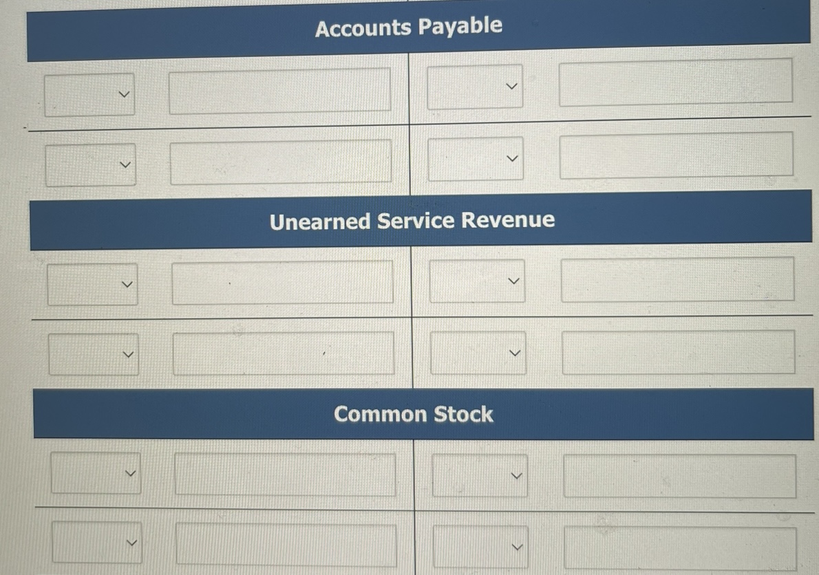 business, these events and transactions occurred: Apr. 1 Stockholders invested $18,990 cash