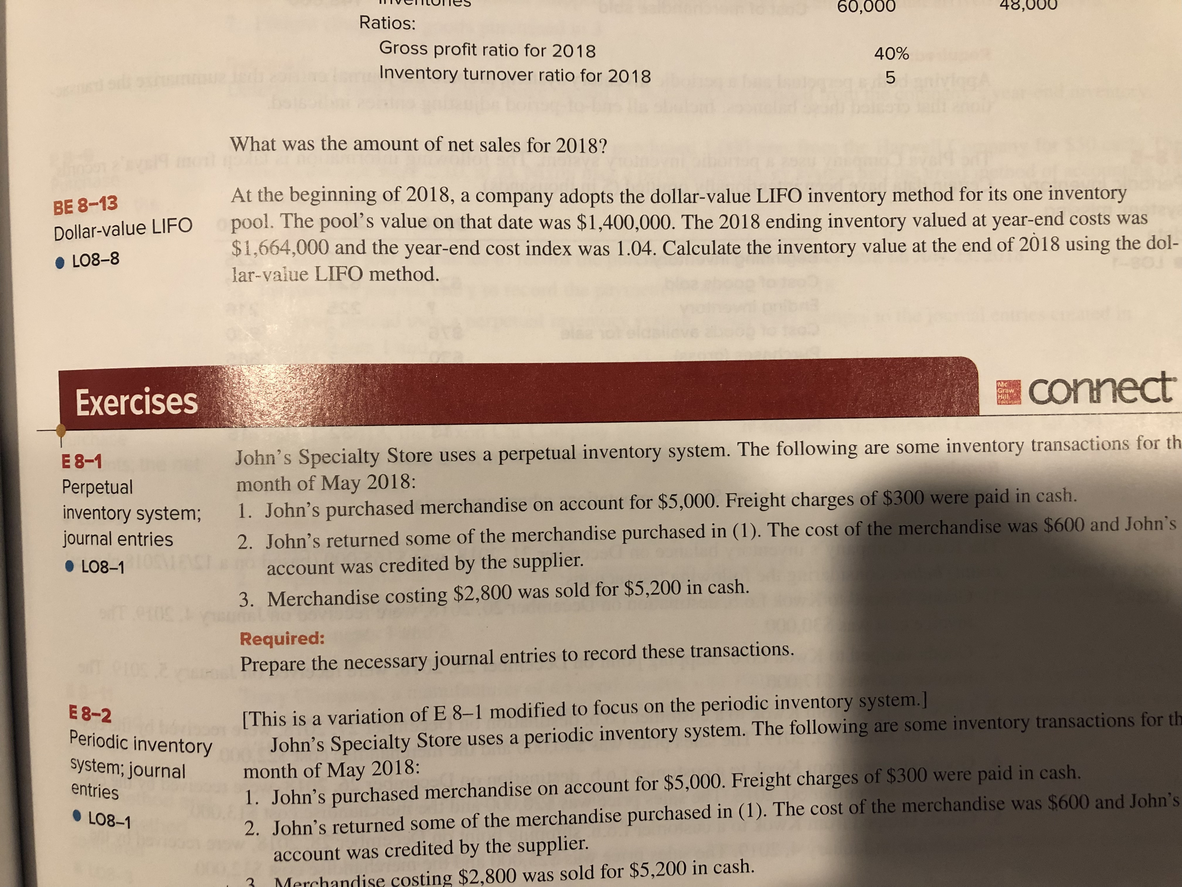 Please Help With Accounting Exercise BE8-13Enclosed in image is exercise. Please Complete