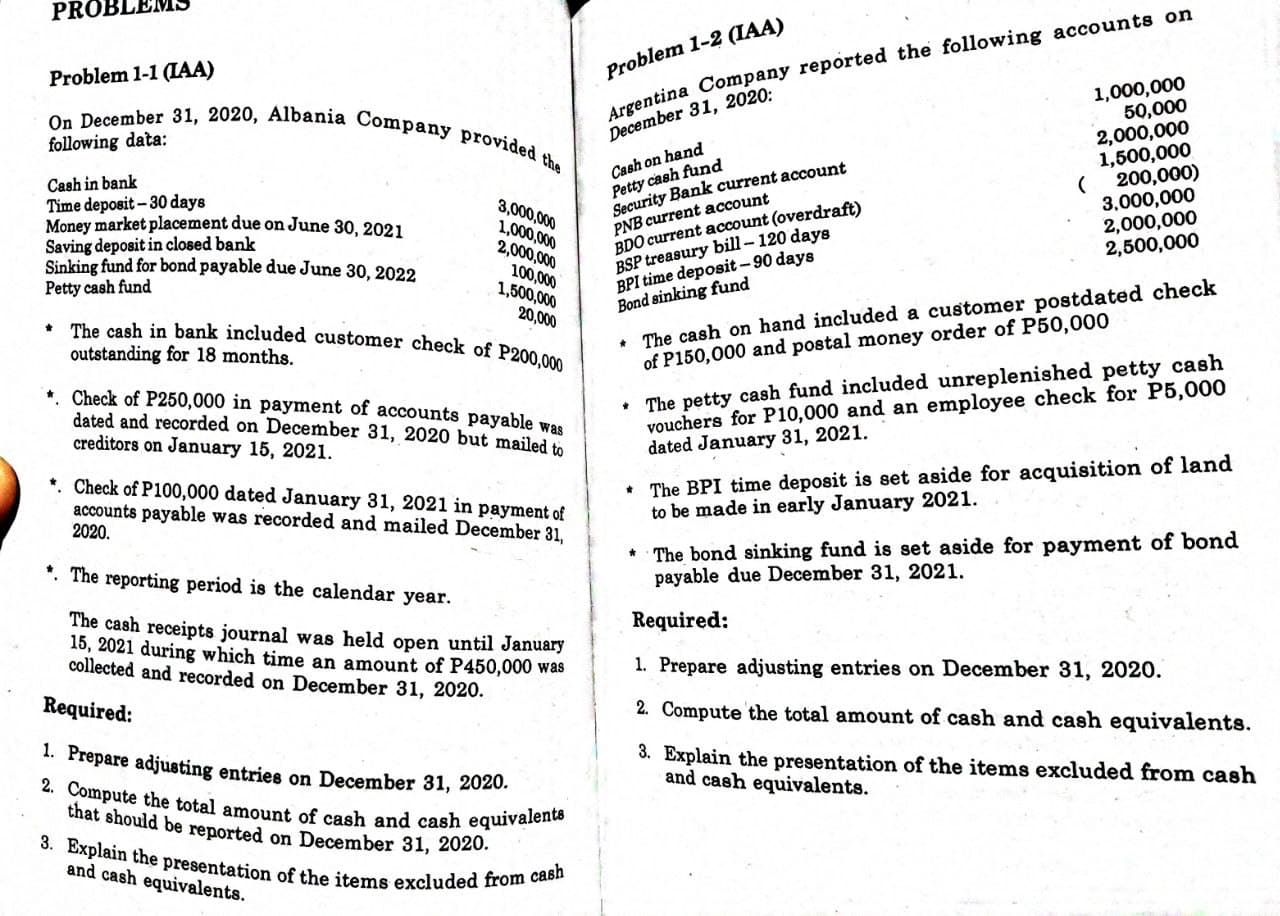 I am still having a hard time studying problem-solving about Cash and