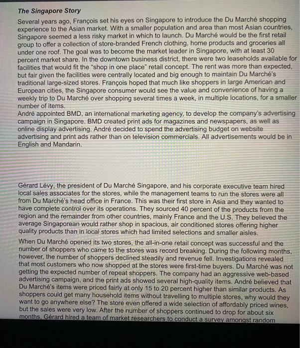 Du Marche's Exit from the East Background Du March, a multinational supermarket