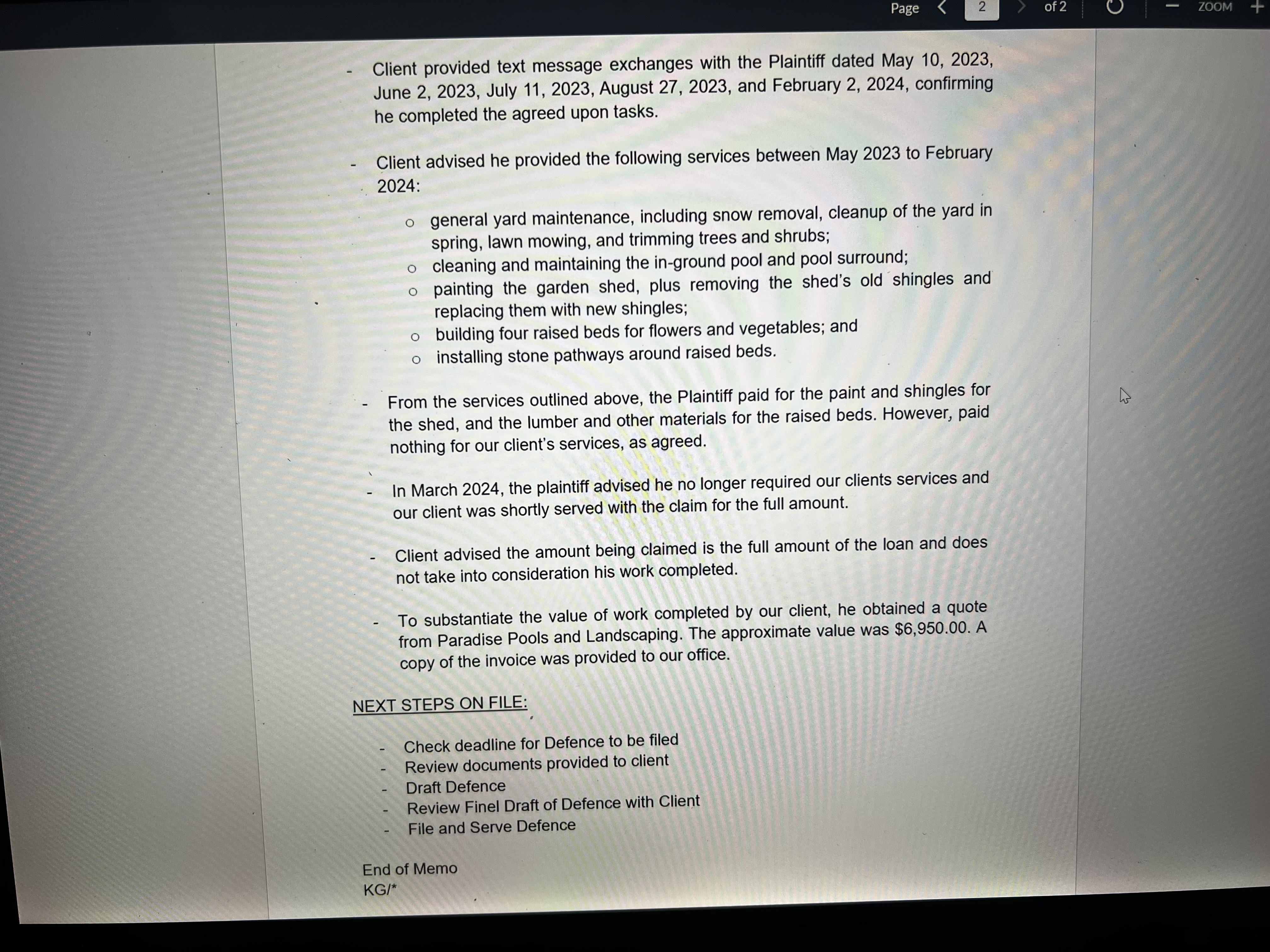 of promissory note, Thomas Clementine advanced his friend, Andrew Richardson a loan