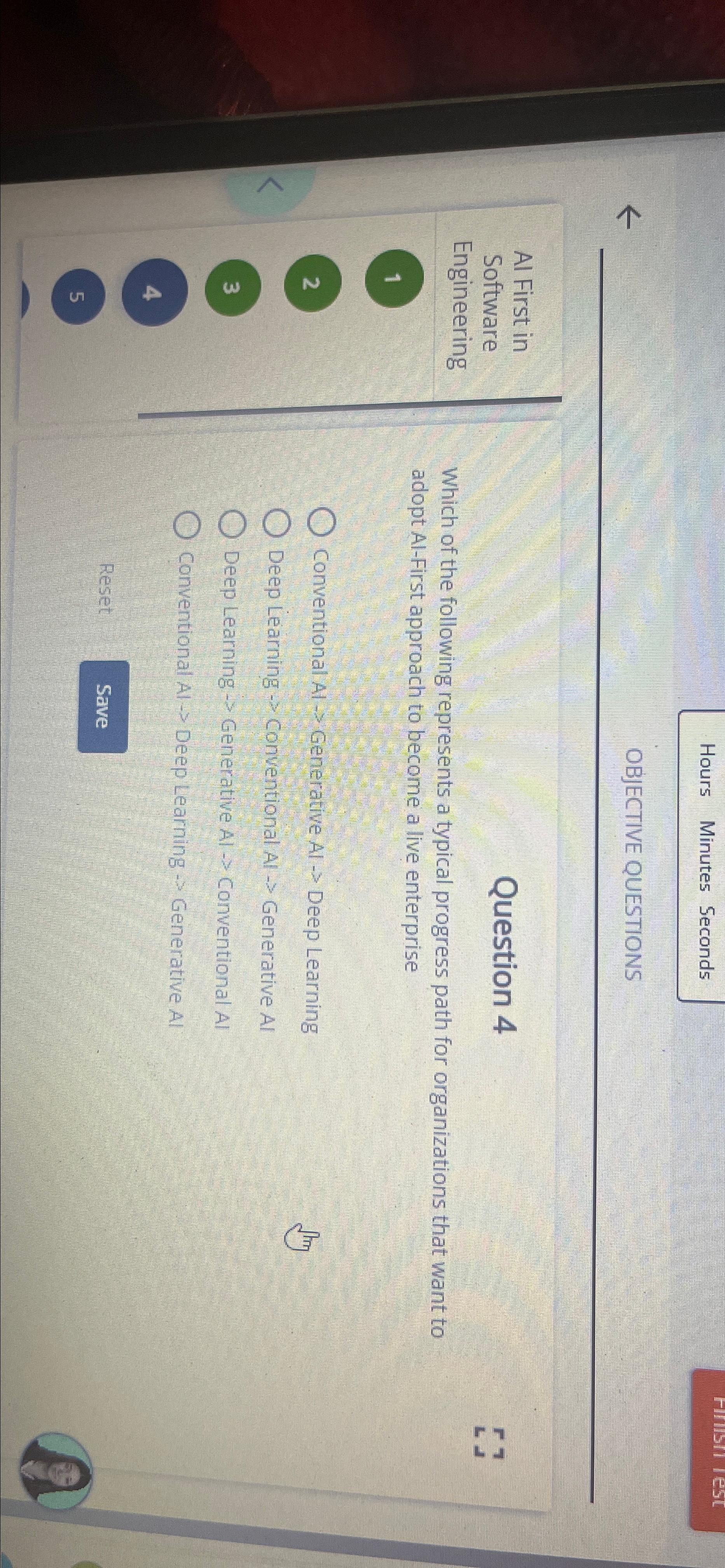  Hours Minutes Seconds OBJECTIVE QUESTIONS Al First in Software Engineering 1