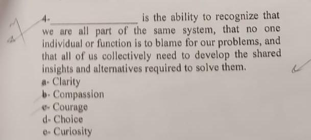  is the ability to recognize that we are all part of