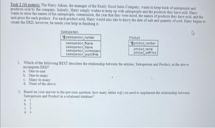 the following questions. The entities represented are: Customer, Car, Maintenance, Maint Detail,