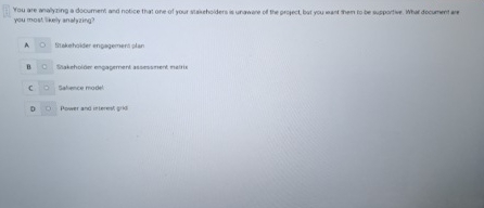  rou most likely analyaing? A Siabeholder encogenert plan C. Bal ence