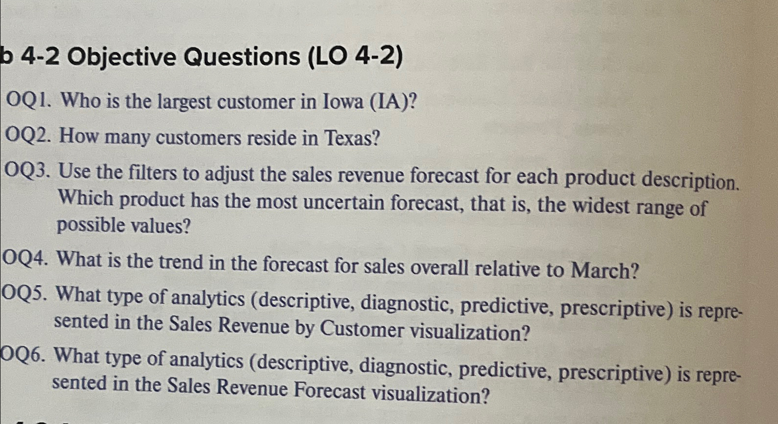  b 4-2 Objective Questions (LO 4-2) OQ1. Who is the largest