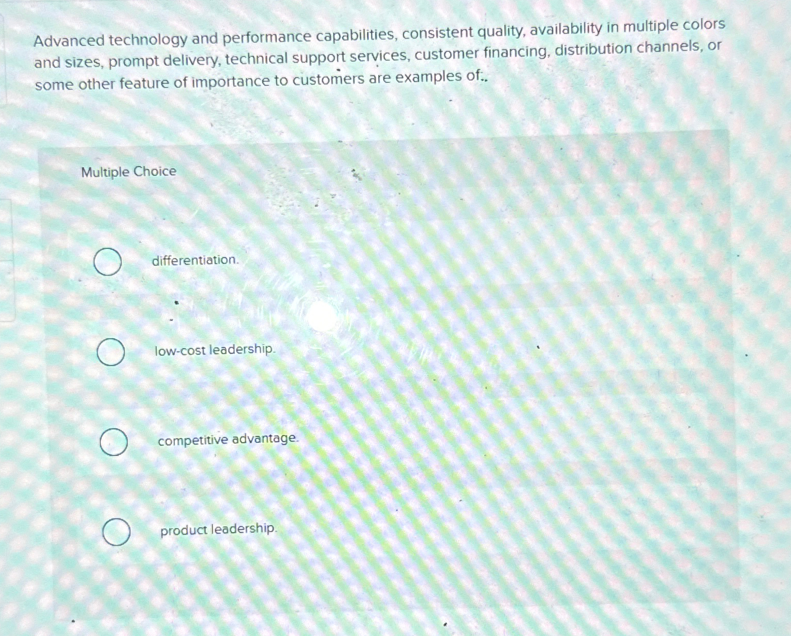  Advanced technology and performance capabilities, consistent quality, availability in multiple colors
