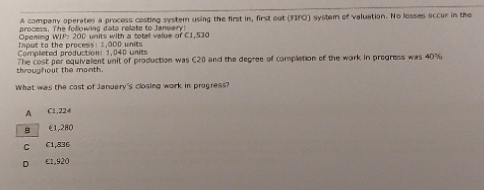 The answer is B, but could you explain how to get this