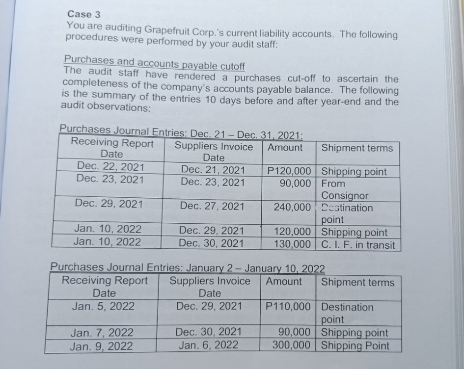 that inventories are correctly reported of year-any joy physical count and roll