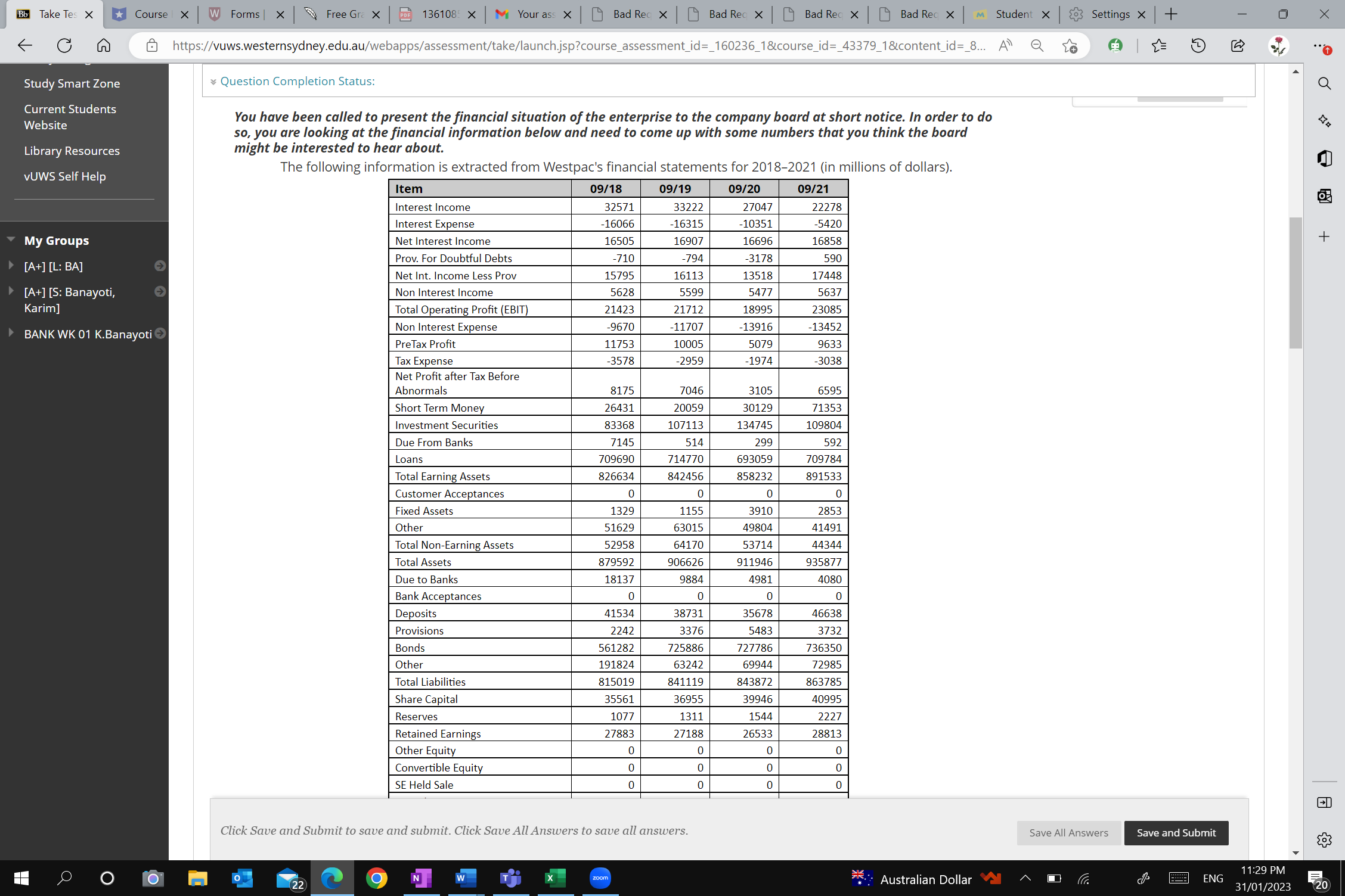 Bb Take Tes X Course | X W Forms | X