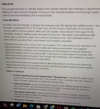  Objectives: This assignment aims to critically analyze the complex dispute over