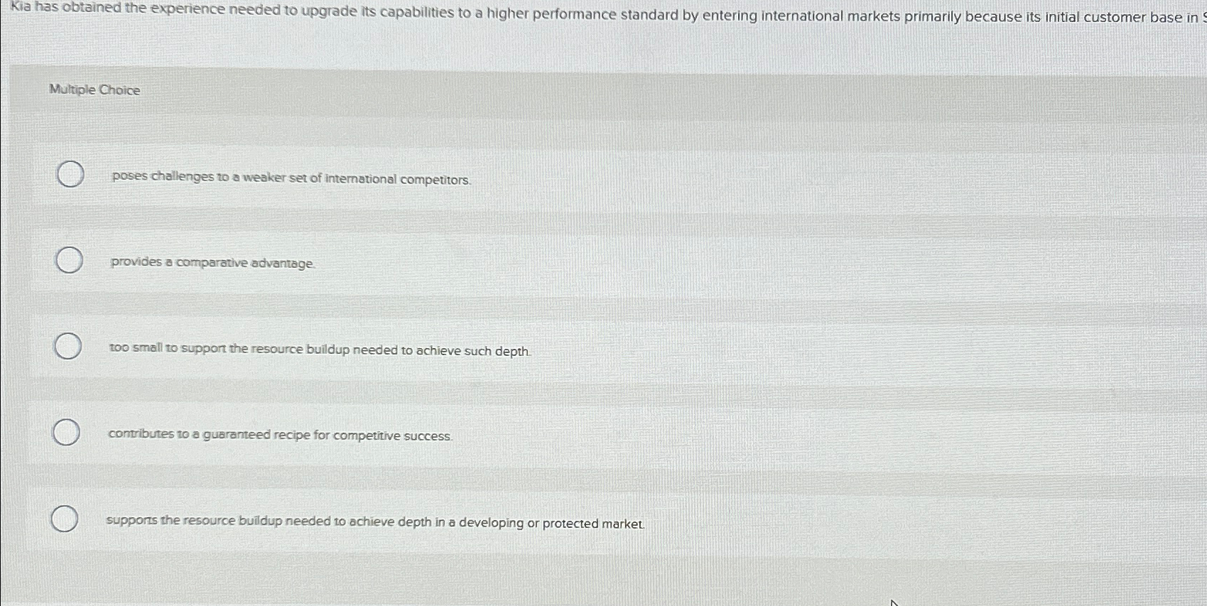  Kia has obtained the experience needed to upgrade its capabilities to