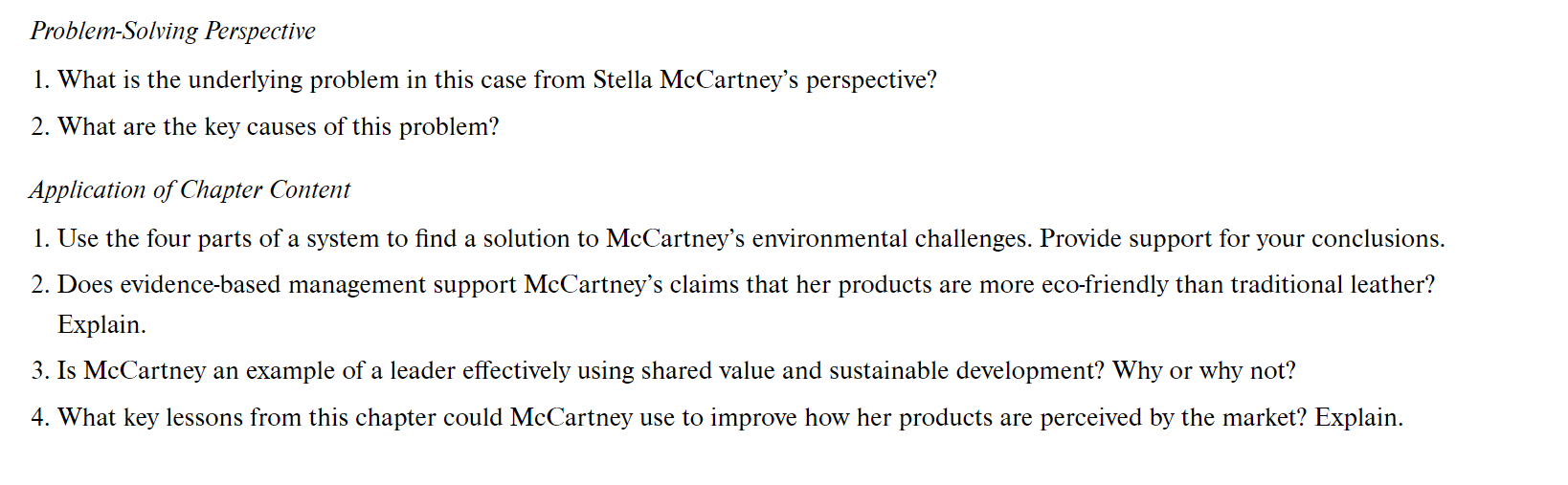  Problem-Solving Perspective What is the underlying problem in this case from