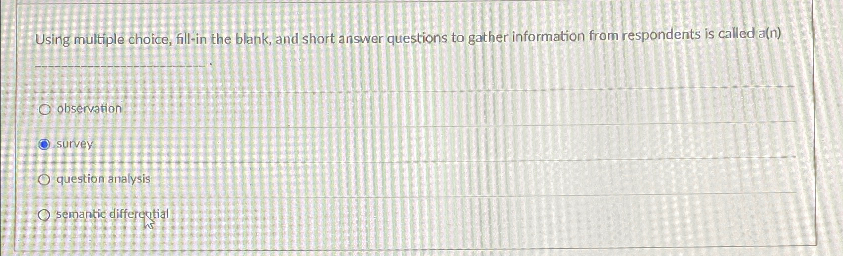  Using multiple choice, fill-in the blank, and short answer questions to